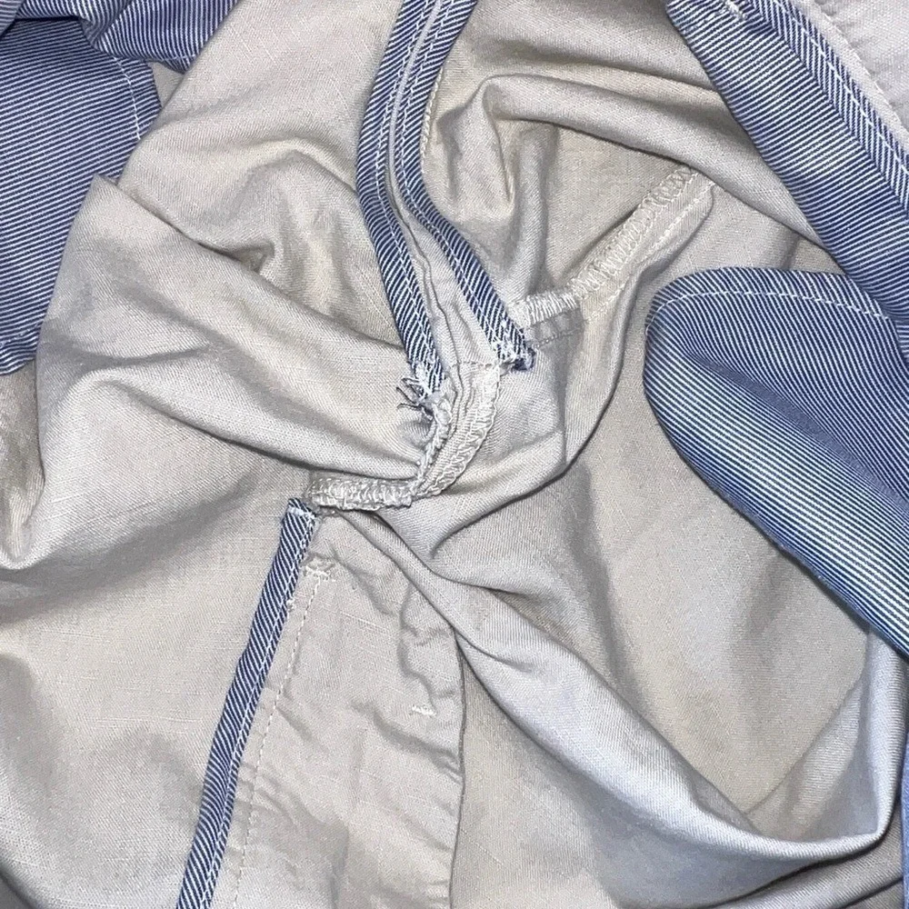 Charles Tyrwhitt Linen Blend Shorts Men 38 Beige‎ Mid Rise Casual Activewear